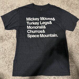 Disney T-shirt Disney Park Mickey Mouse, Turkey‎ Legs, Monorail, Churros, Space